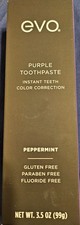 New EVO Purple Toothpaste Instant Teeth Color Correction 3.5oz Peppermint