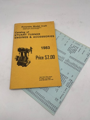 #ad #ad Accurate Model Craft Stuart Turner Steam Engines amp; Accessories Catalog 1983 $15.88