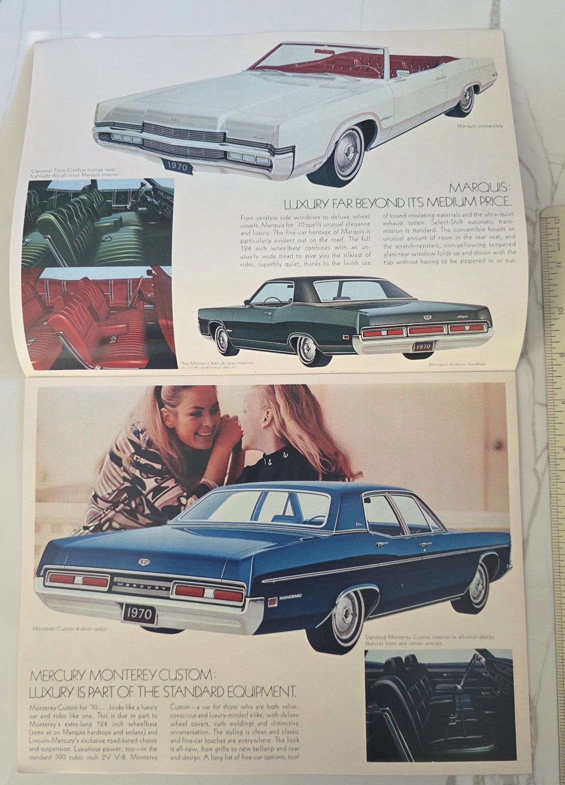 1970 Mercury BIG Sales Brochure Catalog Marquis Cyclone Cougar Montego Monterey thumbnail 4