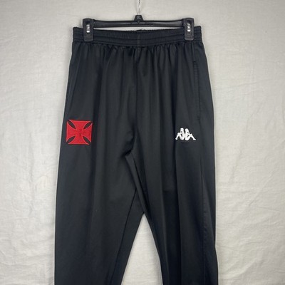 CR Vasco da Gama Pants Mens Large Black Kappa Track Soccer Futbol