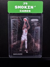 2025 Wnba Panini Prism Sanaya Rivers Fireworks Rc ￼