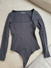 Abercrombie  Fitch Women's Black Long Sleeve One Piece Bodysuit Size S