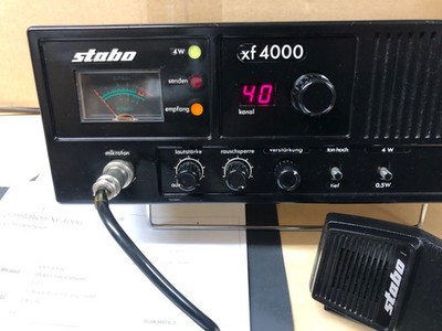 STABO XF 4000 -GEPRÜFT- 6 Watt orig. Mikrofone Heimstation CB Funk Funkgerät