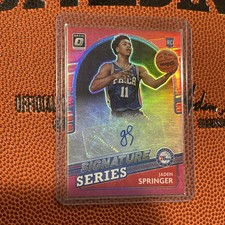 DONRUSS OPTIC JADEN SPRINGER RC AUTO SIGNATURE SERIES PINK PARALLEL  /25