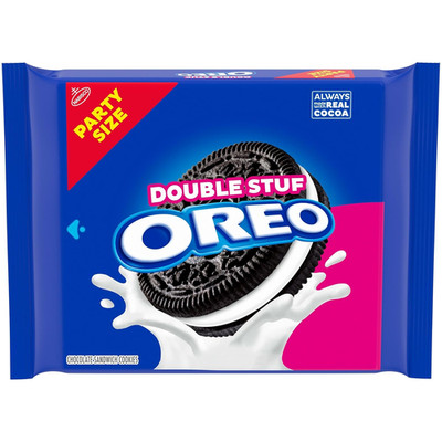 Double Stuf Chocolate Sandwich Cookies, Party Size, 24.95 Oz