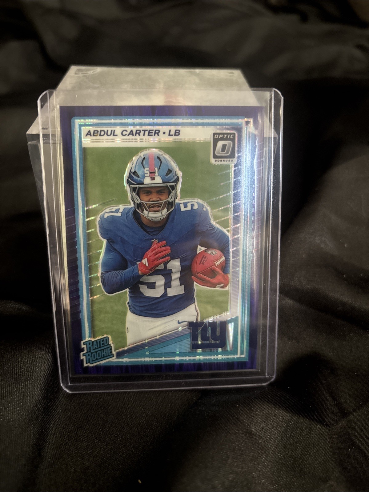 2025 Panini Donruss Optic - Rated Rookie Abdul Carter #300 Blue Scope Prizm (RC)