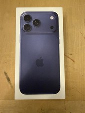 empty Iphone 17 Pro Max Box In Navy Blue. Box Only.  