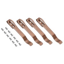 4Set Deep Carry Pocket Clip 2.6"(66mm) Knife Pocket Back Clip Rose Gold