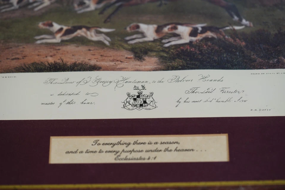 Vintage Fox Hunt Framed Prints Set of 2 Huntsman Prints - Image 2 of 4