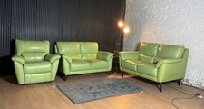 DFS Hardy 2 + 2 Sofa Set with Electric Recliner Armchair – Lime Green