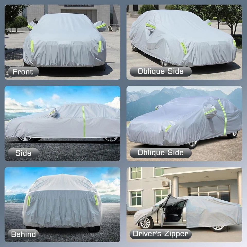 Car Cover for Toyota Prius 2001-25 Waterproof All Weather Outdoor Full Exterior Foto 2 de 4