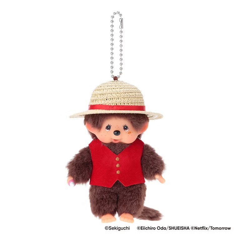 Sekiguchi Monchhichi x Netflix ONE PIECE Luffy Plush & Keychain