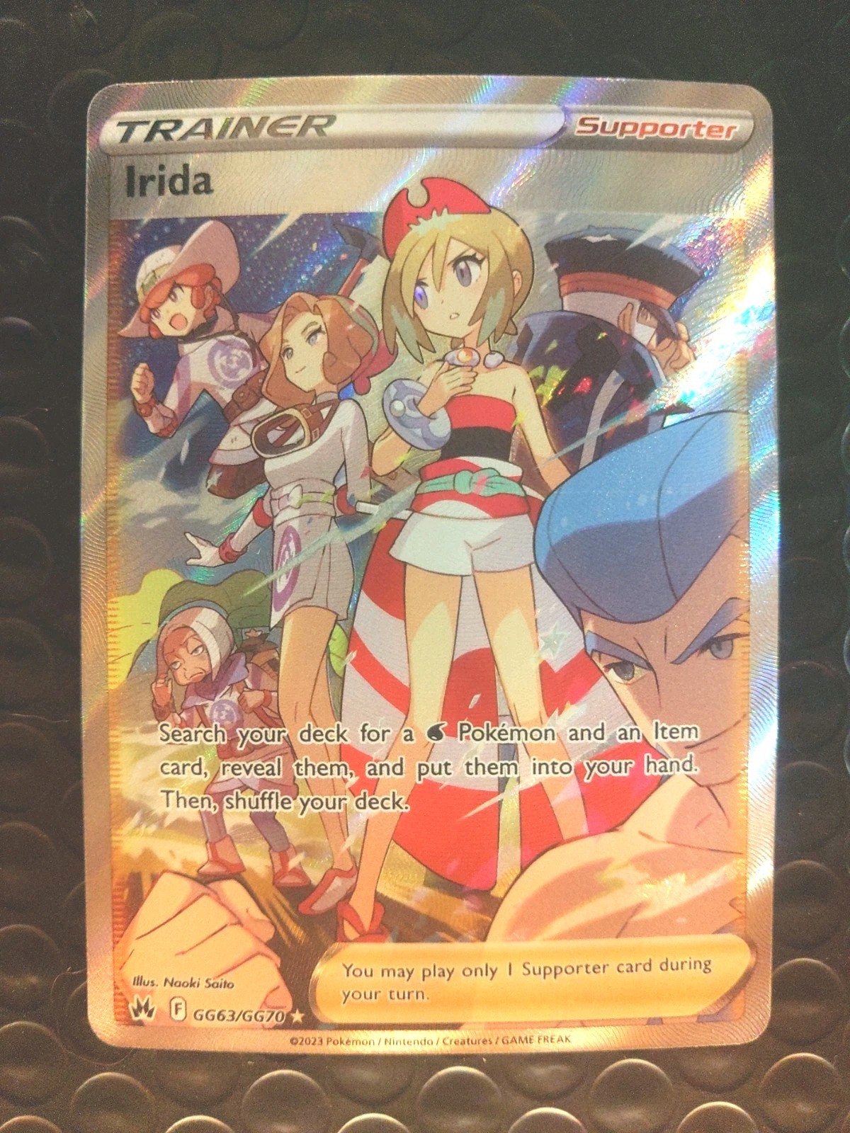 Irida Full Art Trainer GG63/GG70 Crown Zenith Gallarian Gallery Near Mint