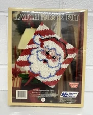 National Yarn Crafts Latch Hook Kit / XP69 Peppermint Santa / SEALED
