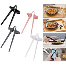 2pcs Finger Chopsticks for Gamers,Snack Clips,Video (1xGray/1xBlack) Set