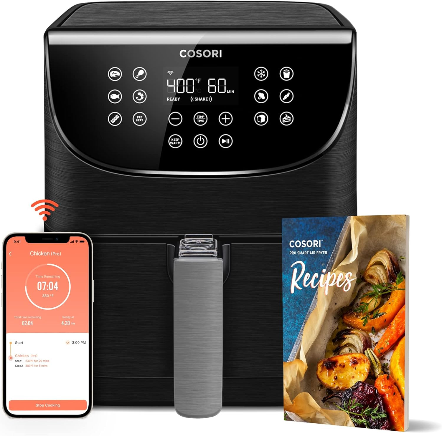 5.8QT Smart Air Fryer Oven - 11-in-1, Touch Control & Alexa Ready