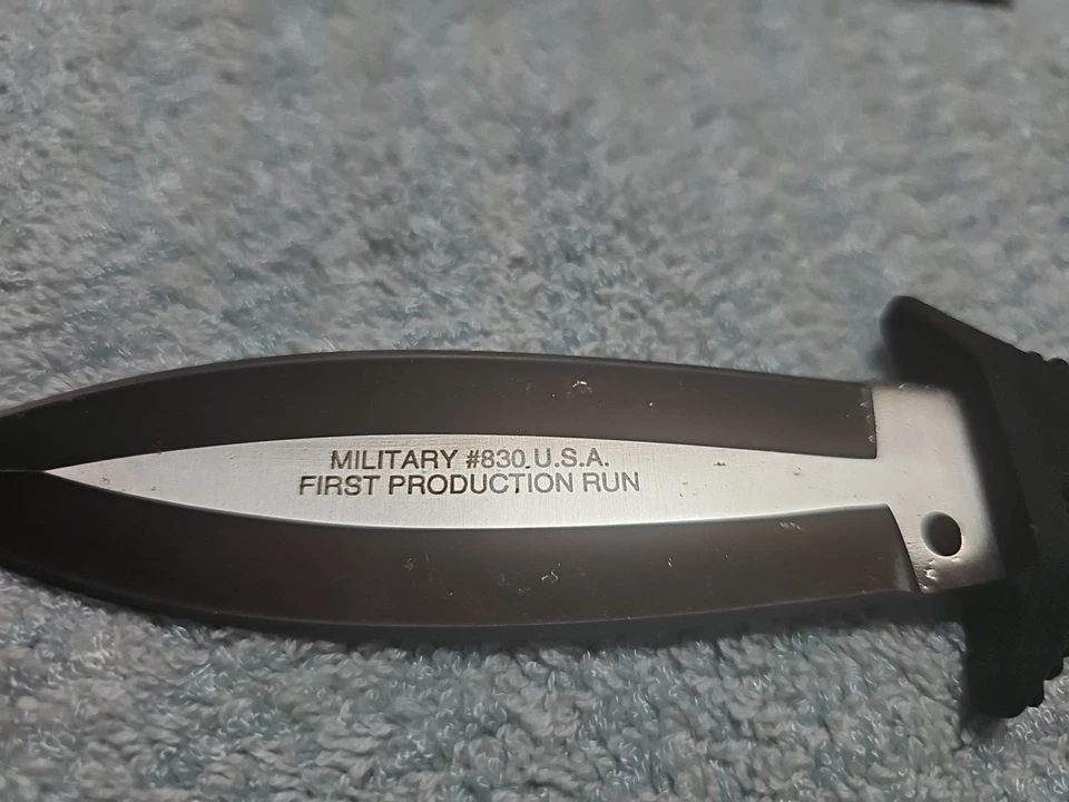 Smith & Wesson SW830 широкое лезвие загрузки нож военный тактический редкая снят с производства - Изображение 3 из 4