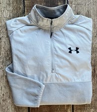 UNDER ARMOUR COLDGEAR 1/4 ZIP PULLOVER JACKET GRAY MENS SMALL EXCELLENT