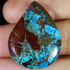 Natürlicher Azurit Cabochon Semi-Edelstein Schmuck 46,30 Ct 25x33x6 Mm