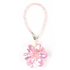 Crystal Flower Car Pendant, Car Rear View Mirror Charm Decor Hanging Ornament...