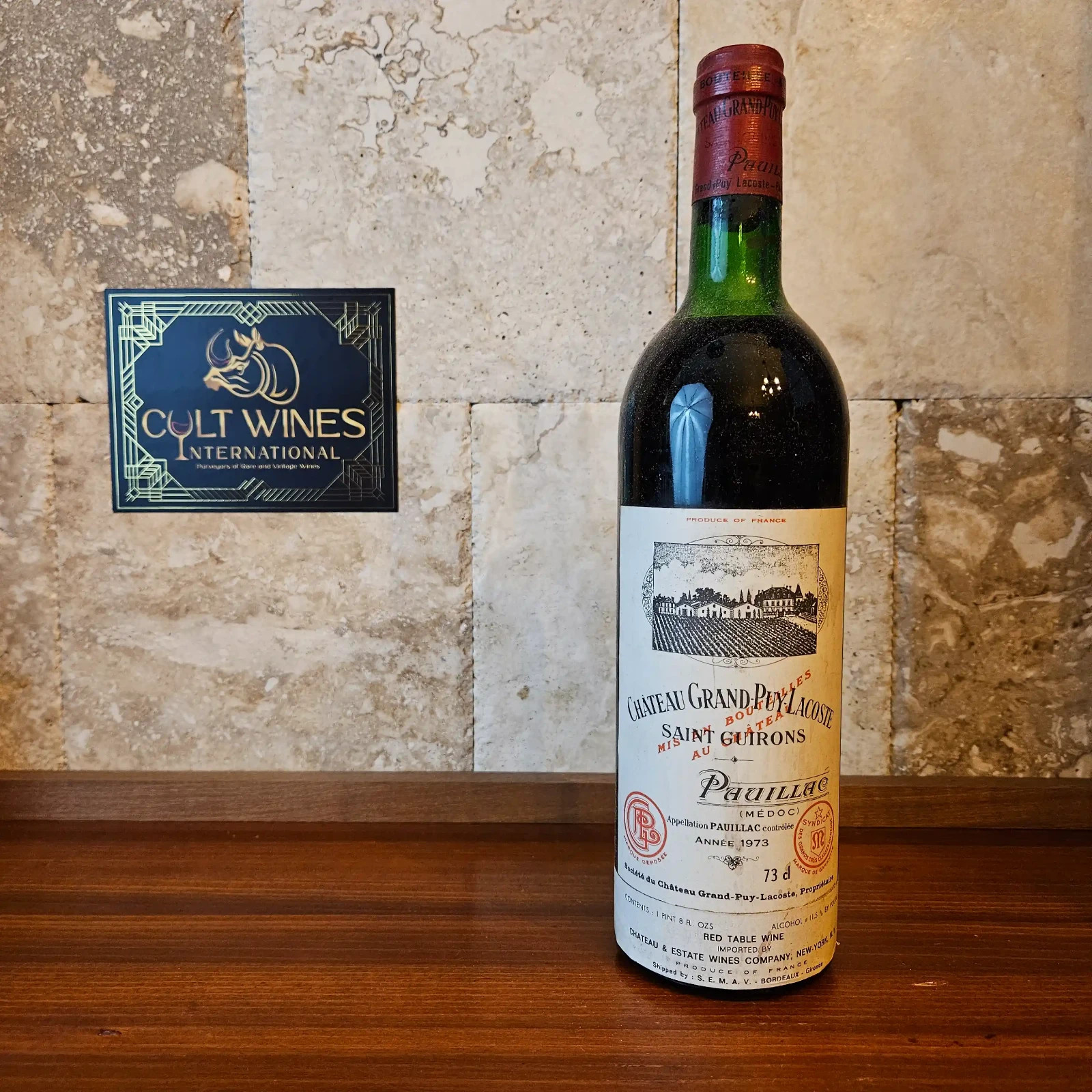 1973 Chateau Grand-Puy-Lacoste Bordeaux wine, Pauillac