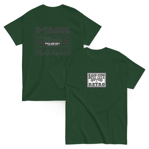 8 SPUR FLASHBACK ZWEISEITIGES T-SHIRT von RACE CITY RETRO - Bild 7 von 12