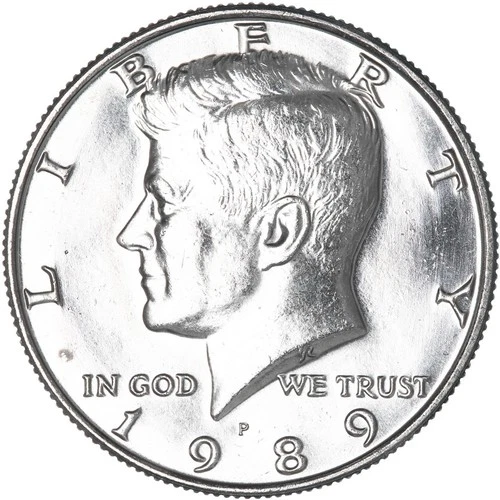 1989 P Kennedy Clad Half Dollar Uncirculated Coin