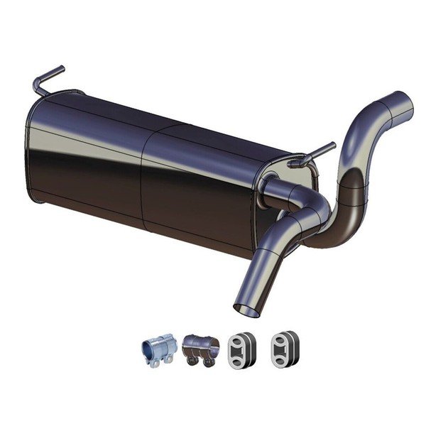 Ernst EndschalldäMpfer + Anbausatz FüR Opel Zafira Tourer C 1.4 / LPG 120/140 PS-image