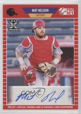 2021 Leaf Pro Set Baseball Blaster Auto Mat Nelson #PS-MN1 Auto 0vs7