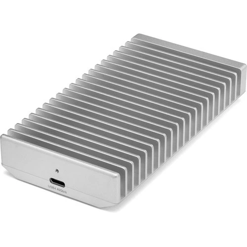 OWC Express 1M2 USB4 Portable NVMe M.2 External SSD Enclosure, Silver