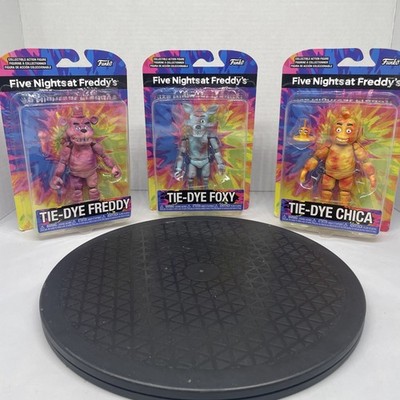 Five Nights at Freddy's Chica, Freddy, Foxy FNAF Tie Dye Funko Action Figures