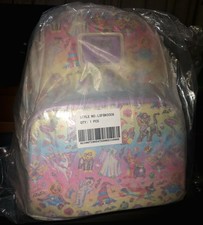 Mini mochila Loungefly Lisa Frank Halloween con estampado de pegatinas