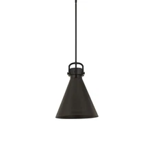 Innovations Lighting 410-1SL-20-16 Newton Cone Pendant Newton - Black