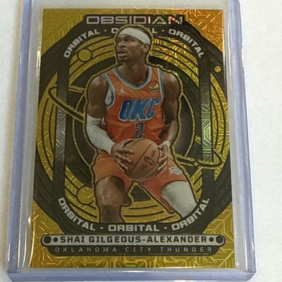2024-25 Obsidian - Orbital Shai Gilgeous-Alexander Electric Etch Gold Flood /10