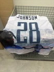 Chris Johnson Autographed Blue Tennessee Titans Football Jersey JSA