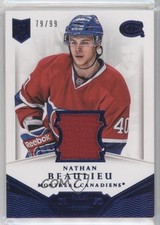 2013 Panini Dominion Authentic Material Jersey 79/99 Nathan Beaulieu #D-NB jn3