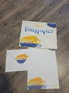 Diddl Briefpapier Set noch 1 Umschlag und 1 Bogen vorhanden Diddl im Boot