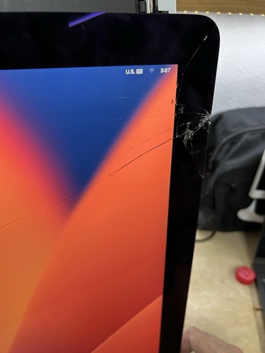 iMac A1419 2017 EMC 3070 27” 5K Retina LCD Display Screen Panel (Broken Glass) - Picture 2 of 4