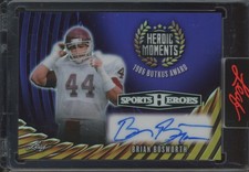 2026 Leaf Sports Heroes Heroic Moments Purple Brian Bosworth 4/8 Auto Autograph 