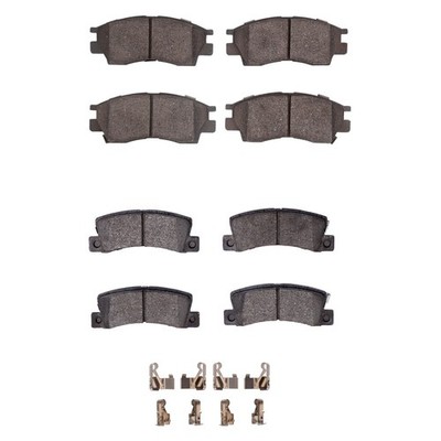 For Toyota Celica 98-99 R1 Concepts Optimum OEp Front & Rear Brake Pad Set