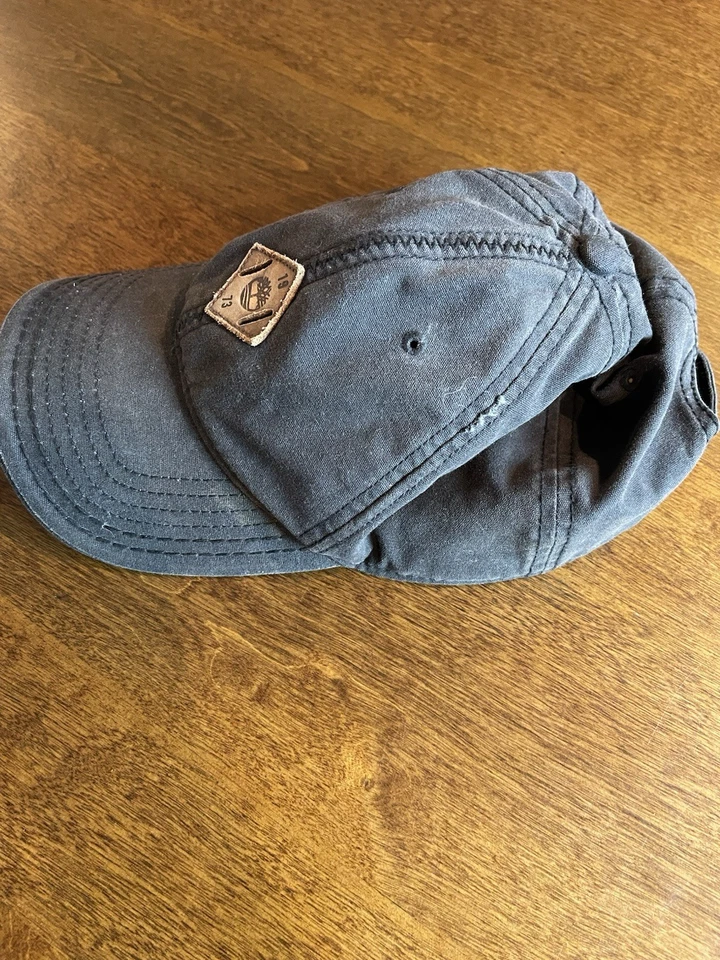 Boné de beisebol Timberland 1973 logotipo preto ajustável – estilo desgastado - Imagem 2 de 4