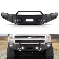 Front Bumper Fits 2011-2014 Chevy Silverado 2500 3500 Wlights D-rings Front Bumper Fits 2011-2014 Chevy Silverado 2500 3500 Wlights D-rings