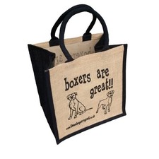 Dog Breeds Jute Shopping Bags Gift Bag For Life