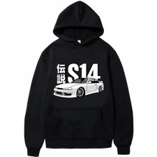 Initial D JDM Hoodie Vintage S14 FD Drift Japanese Cars Fabric Street Fashion
