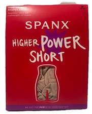 NEW Spanx Nude Sz Medium Higher Power Short High-Waisted Shaper Short 6" Inseam