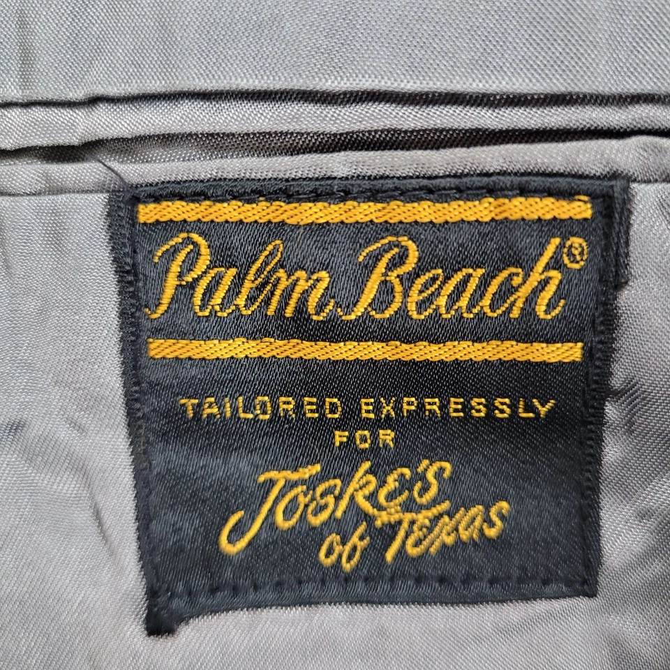 Abrigo Deportivo De Colección Palm Beach Negro Blanco y Rojo a Cuadros 2 Botones Hecho en EE. UU. Talla 38L Foto 3 de 4