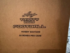 2025 Leaf Trinity Football NFL Sealed 10 Box Hobby Case