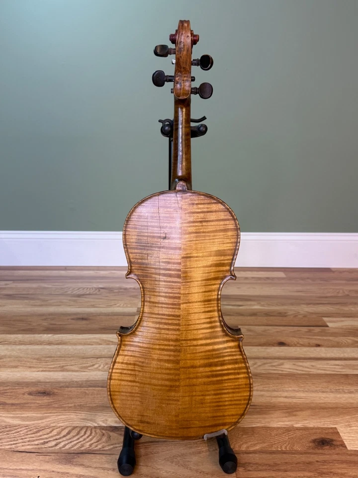 Antique 4/4 Nicola Amati Violin Copy – 18th/19th C., German, Restored, Playable - Image 2 of 4