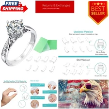 Invisible Ring Size Adjuster for Loose Rings Ring Adjuster Fit Any Rings, Ass...
