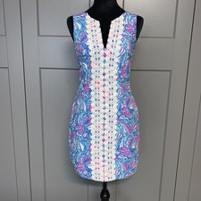 Lilly Pulitzer My Fans Target 20th Anniversary Dress Multicolor Paisley V Neck 4